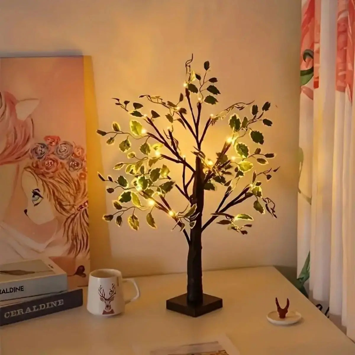 Handcrafted LED Light Birch Tree