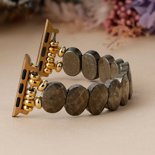 Natural Pyrite Stone Smartwatch Band