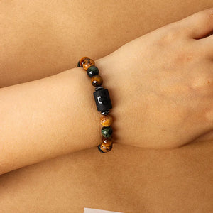 Natural Mixed Gemstones 12 Zodiac Signs Bracelet