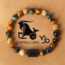 Load image into Gallery viewer, Natural Mixed Gemstones 12 Zodiac Signs Bracelet
