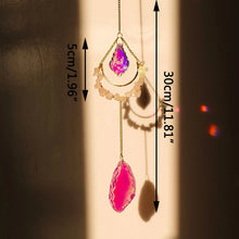 Load image into Gallery viewer, Natural Gemstone &amp; Crystal Glass Sun Catcher
