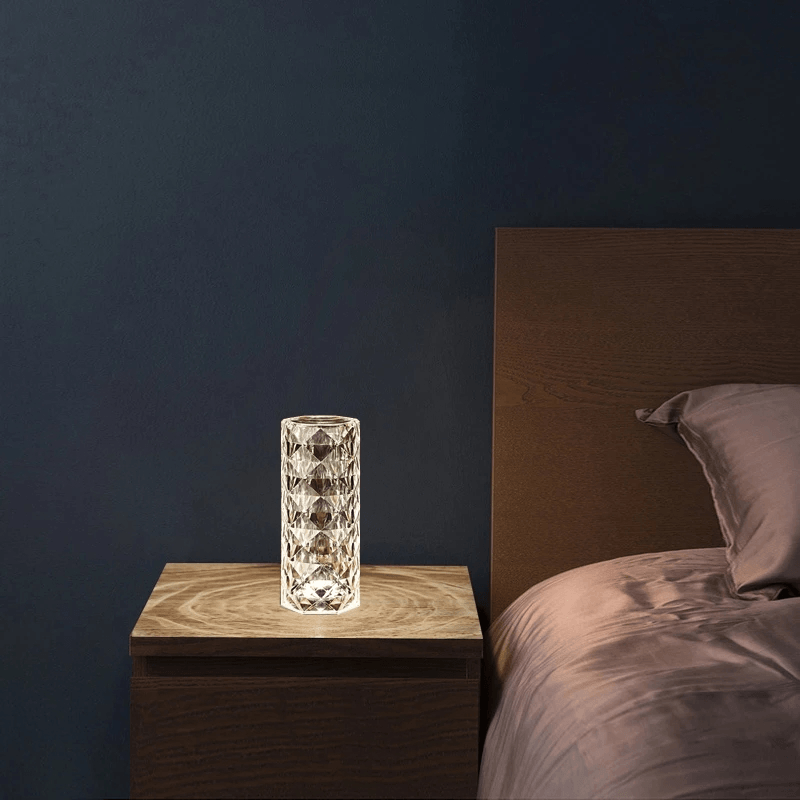 Rose Mandala Crystal Diamond Table Lamp