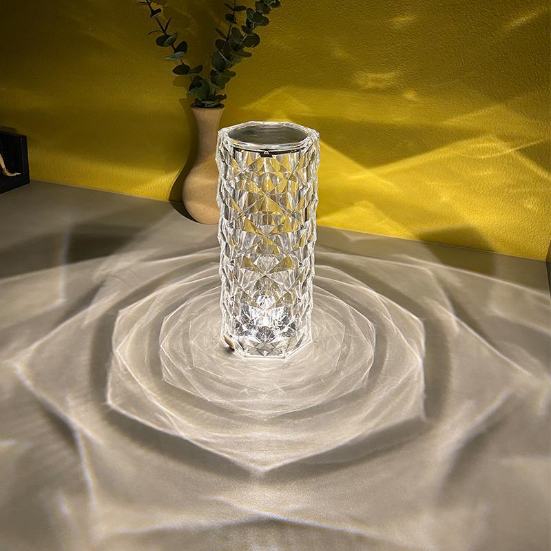 Rose Mandala Crystal Diamond Table Lamp