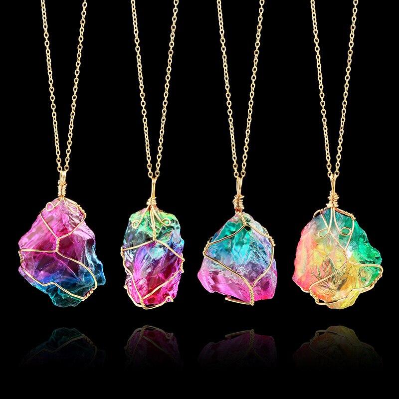 Rainbow Quartz Necklace