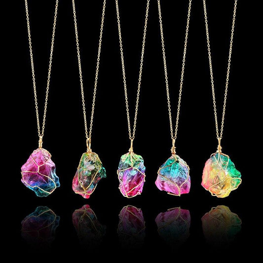 Rainbow Quartz Necklace