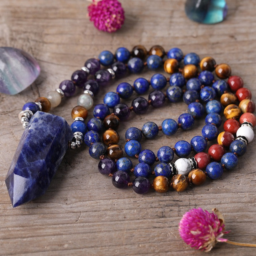 Amethyst discount and Lapis Lazuli Necklace