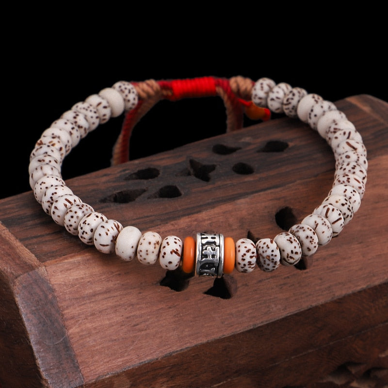 Tibetan Buddhist Good Luck Bodhi Seed Bracelet