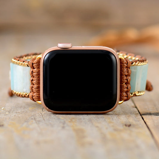 Natural Amazonite Smartwatch Band