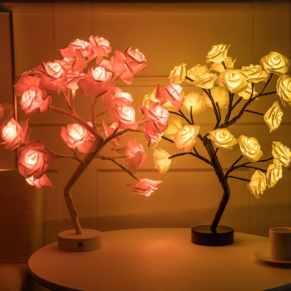 LED Rose Bonsai Lamp