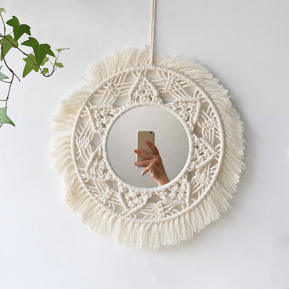 Macrame Wall Mirror