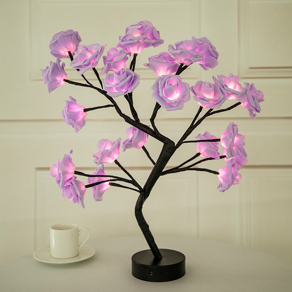 LED Rose Bonsai Lamp