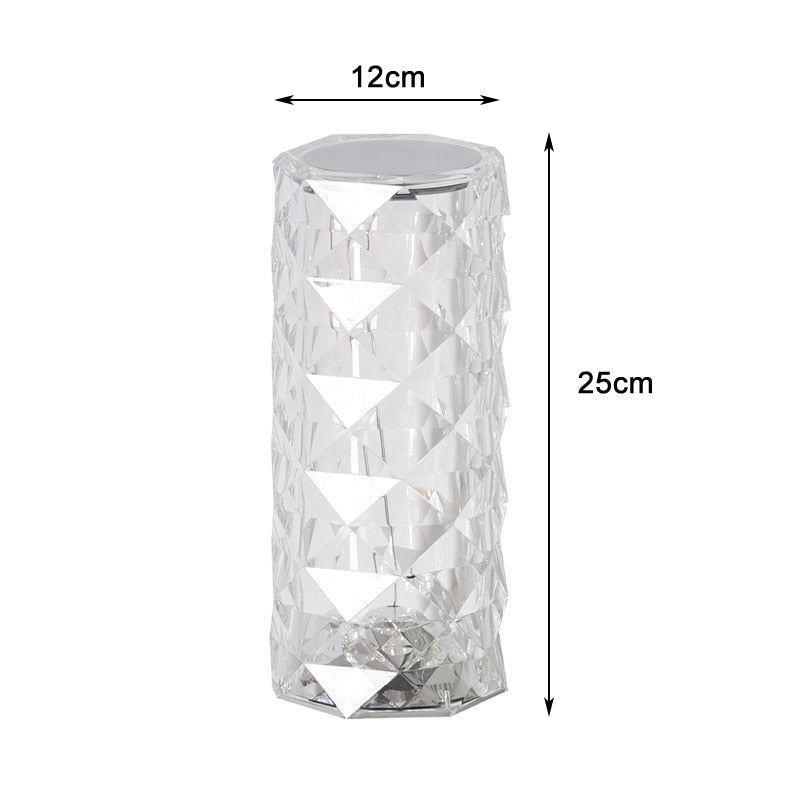 Rose Mandala Crystal Diamond Table Lamp