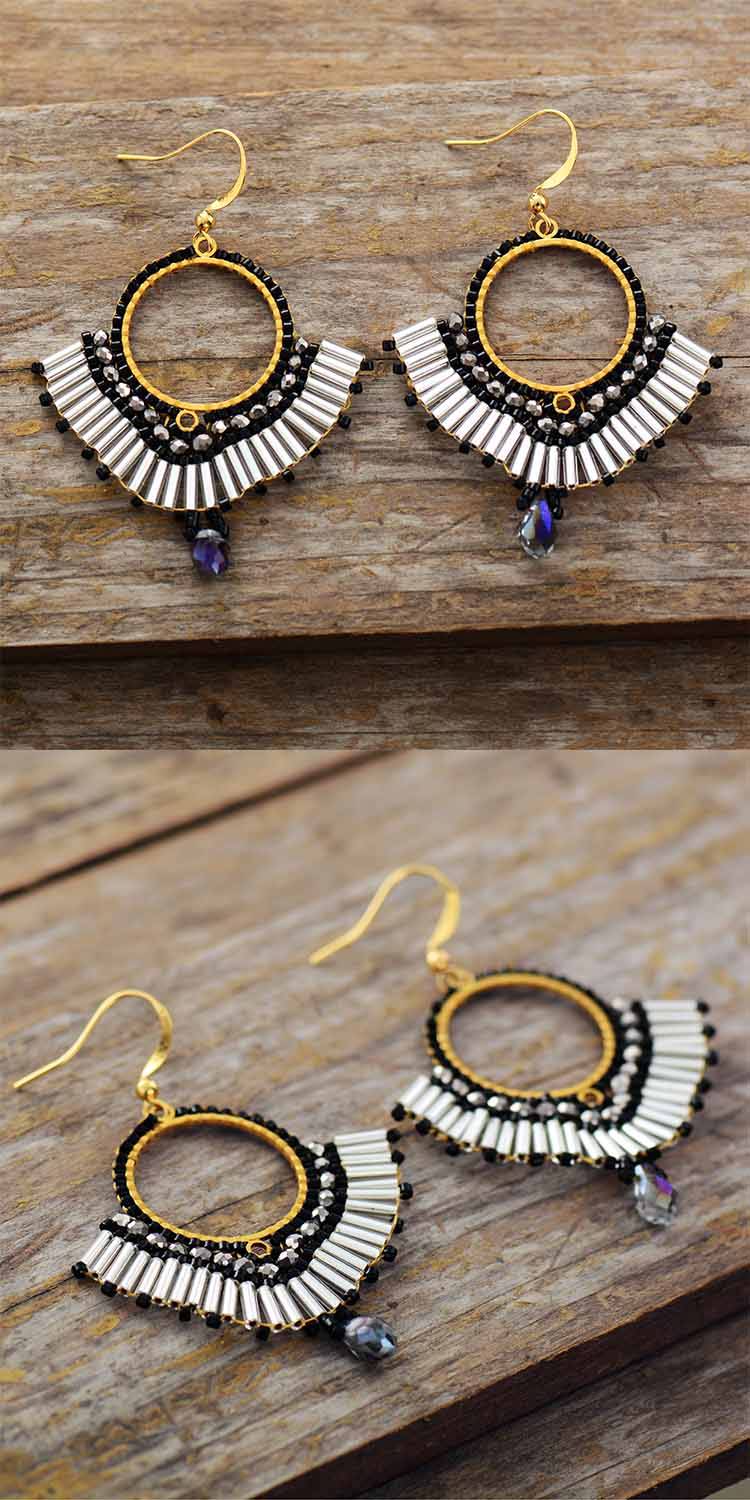 Bohemian Crystal Beads Earring