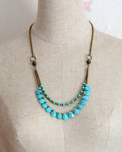 Load image into Gallery viewer, Natural Turquoise Jasper Multilayered Choker Necklace
