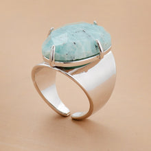 Load image into Gallery viewer, Natural Amazonite Cuff Ring

