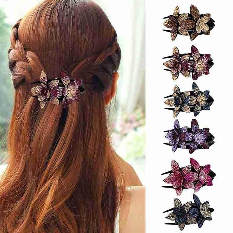 For Special Ladies Rhinestone Flower Hair Clip