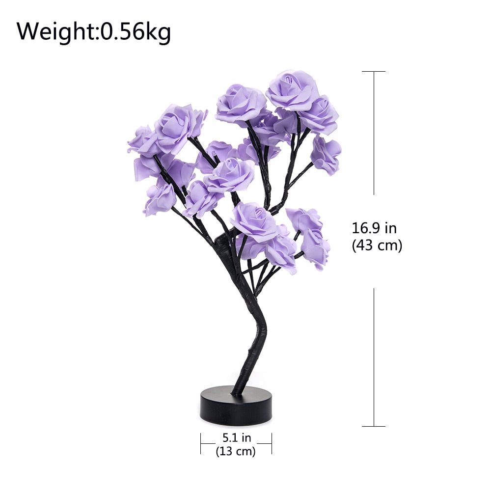 LED Rose Bonsai Lamp