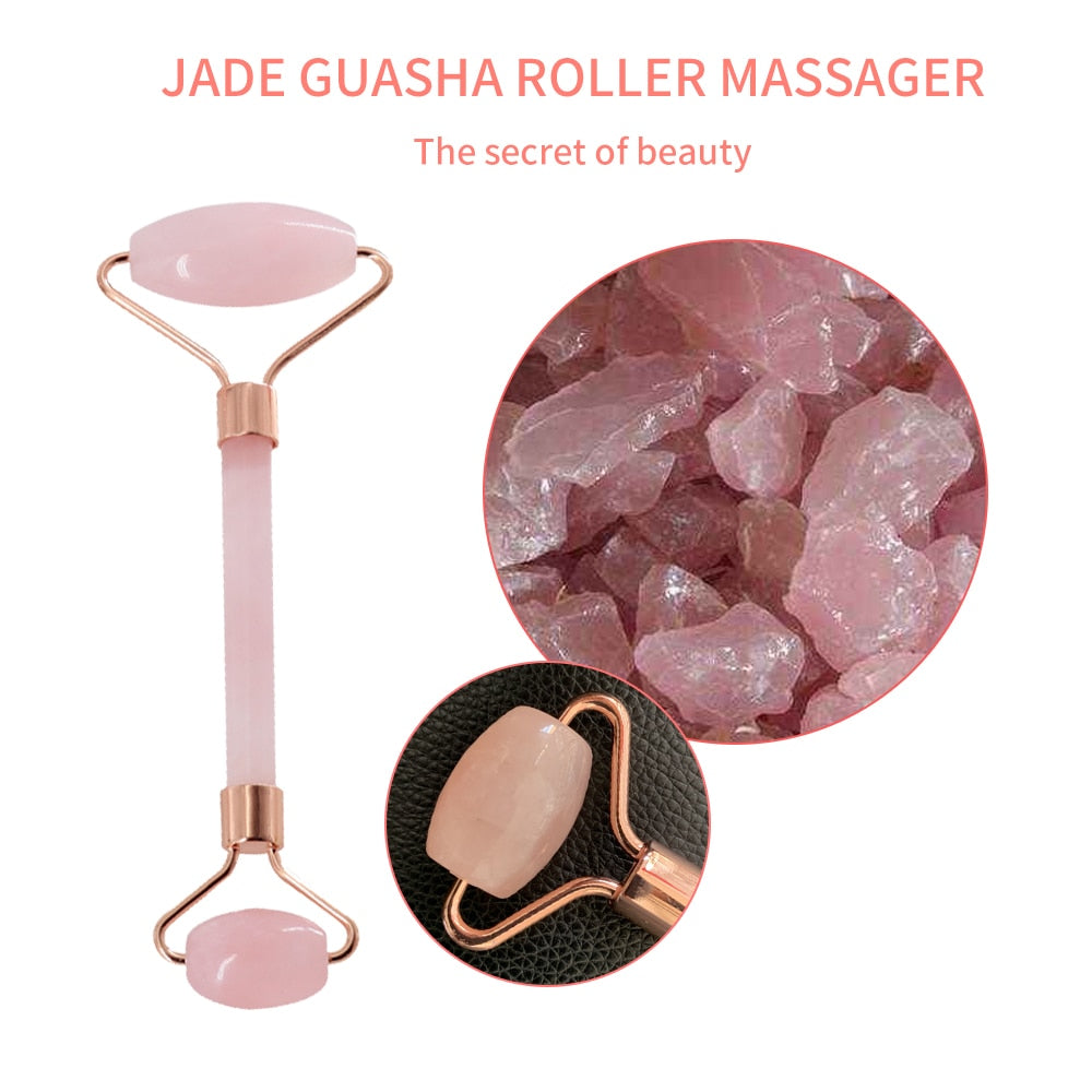 Rose Quartz Roller for Face Massage