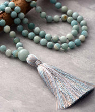 Load image into Gallery viewer, Natural Amazonite 108 Beads Mala Necklace
