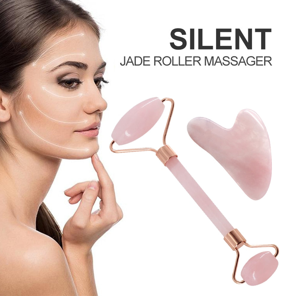 Rose Quartz Roller for Face Massage