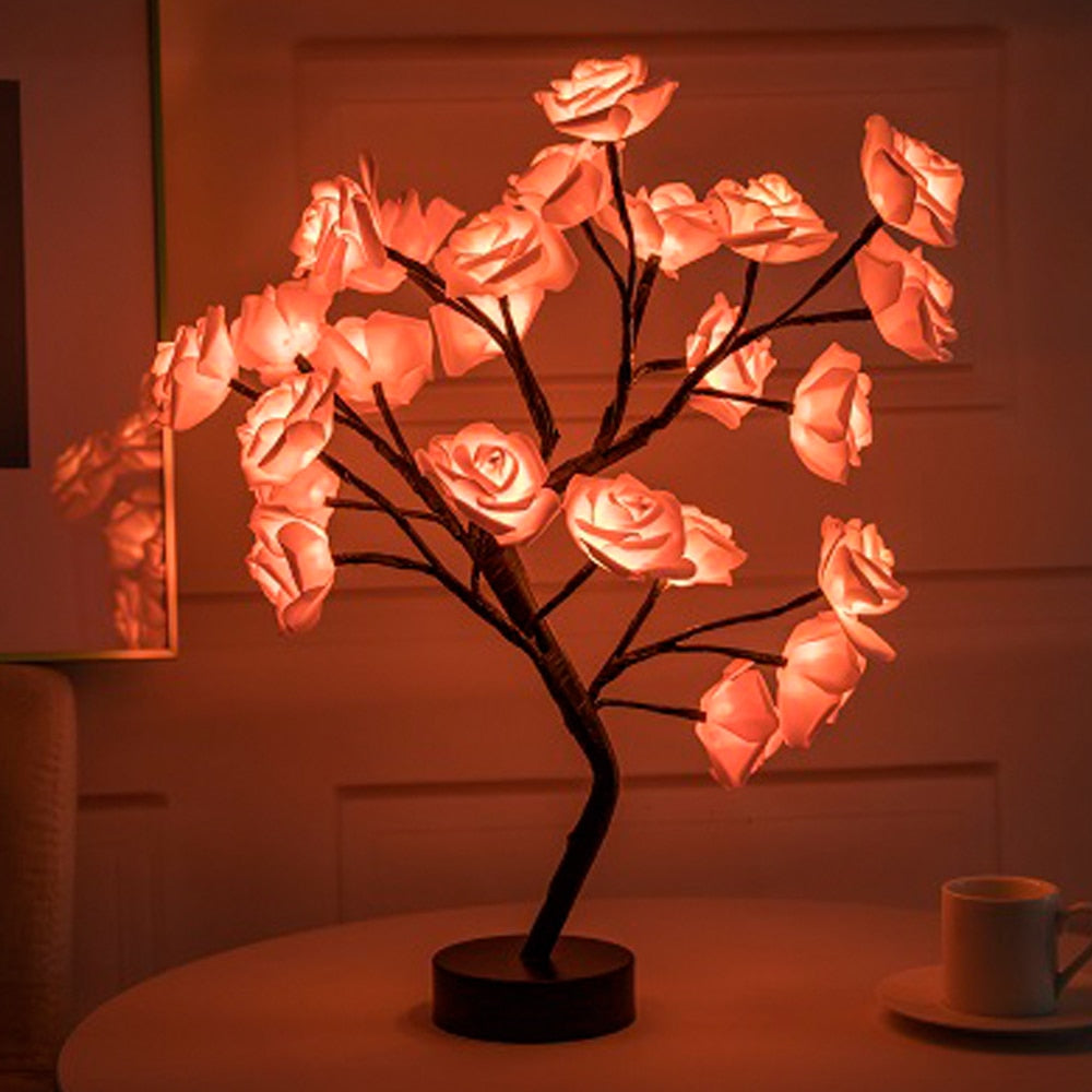 LED Rose Bonsai Lamp