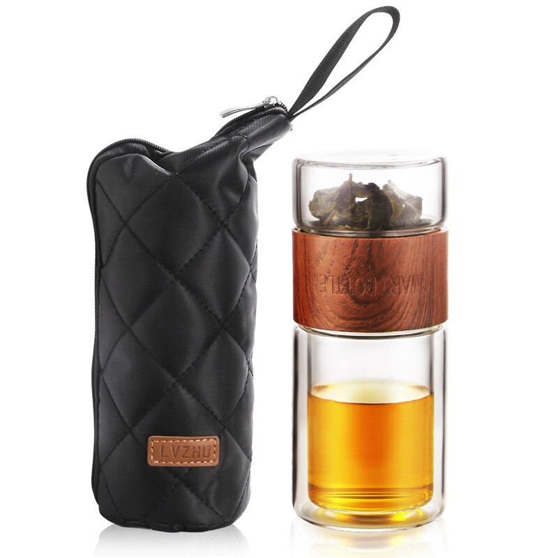 Double-Glass Tea Infuser Smart Bottle