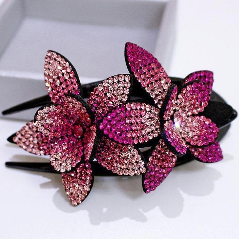 For Special Ladies Rhinestone Flower Hair Clip