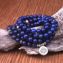Load image into Gallery viewer, Natural Lapis Lazuli 108 Beads Mala
