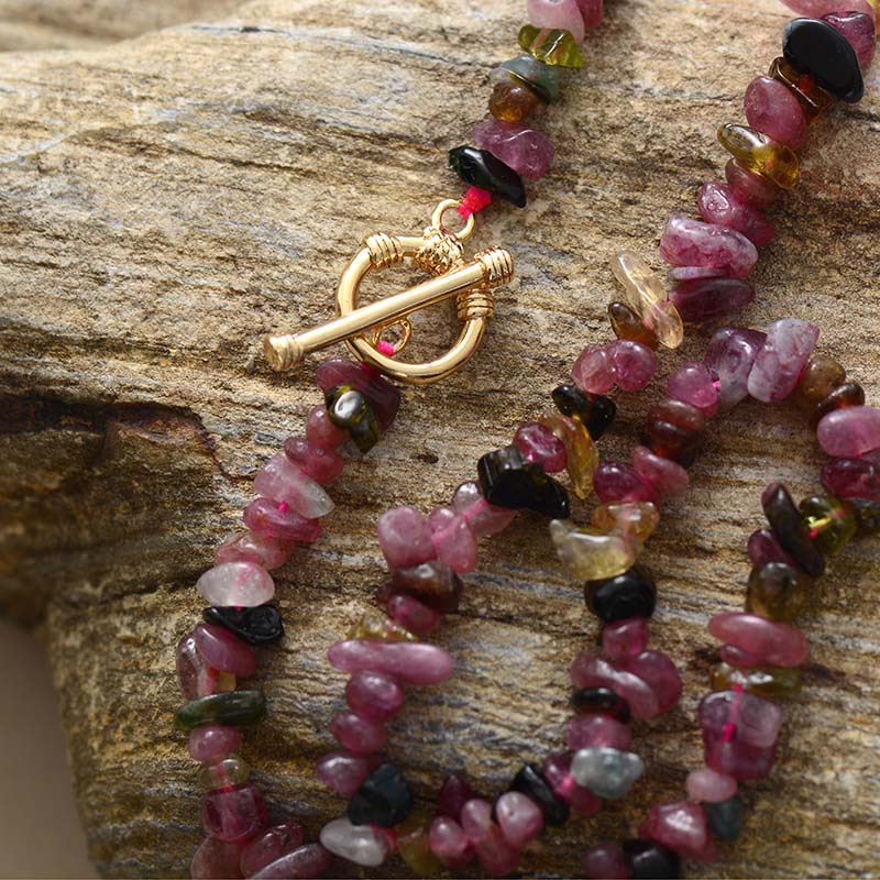 Natural Tourmaline Choker Necklace