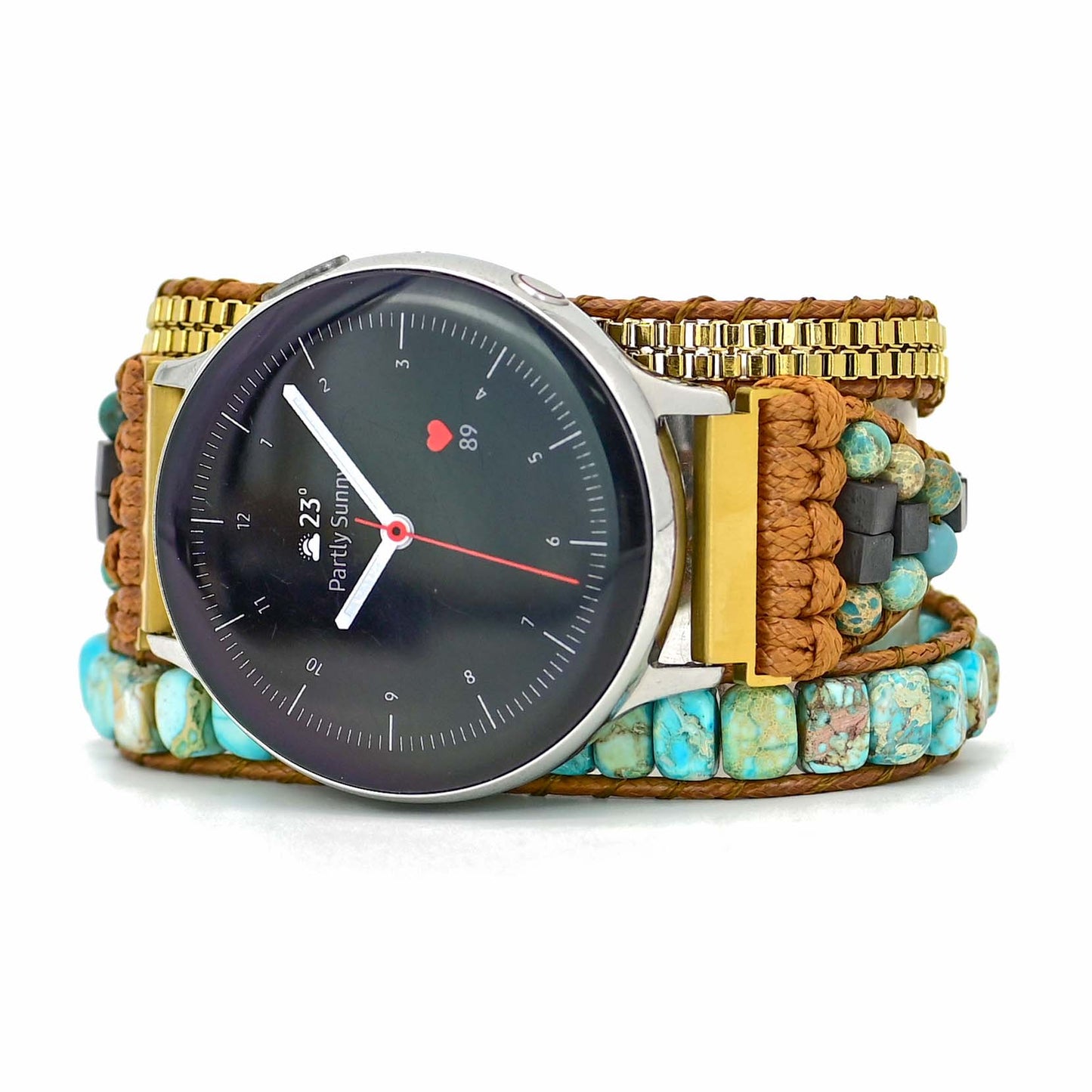 Natural Turquoise Jasper Samsung Watch Band