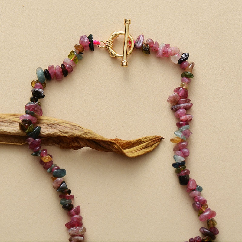 Natural Tourmaline Choker Necklace