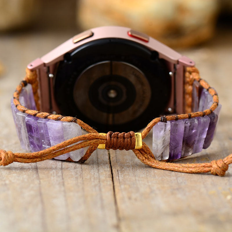 Natural Amethyst / Shell Samsung Galaxy 4 Smartwatch Band