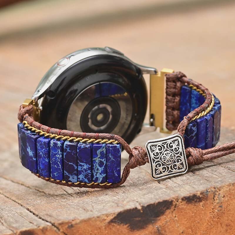 Natural Blue Jasper Samsung Smartwatch Band