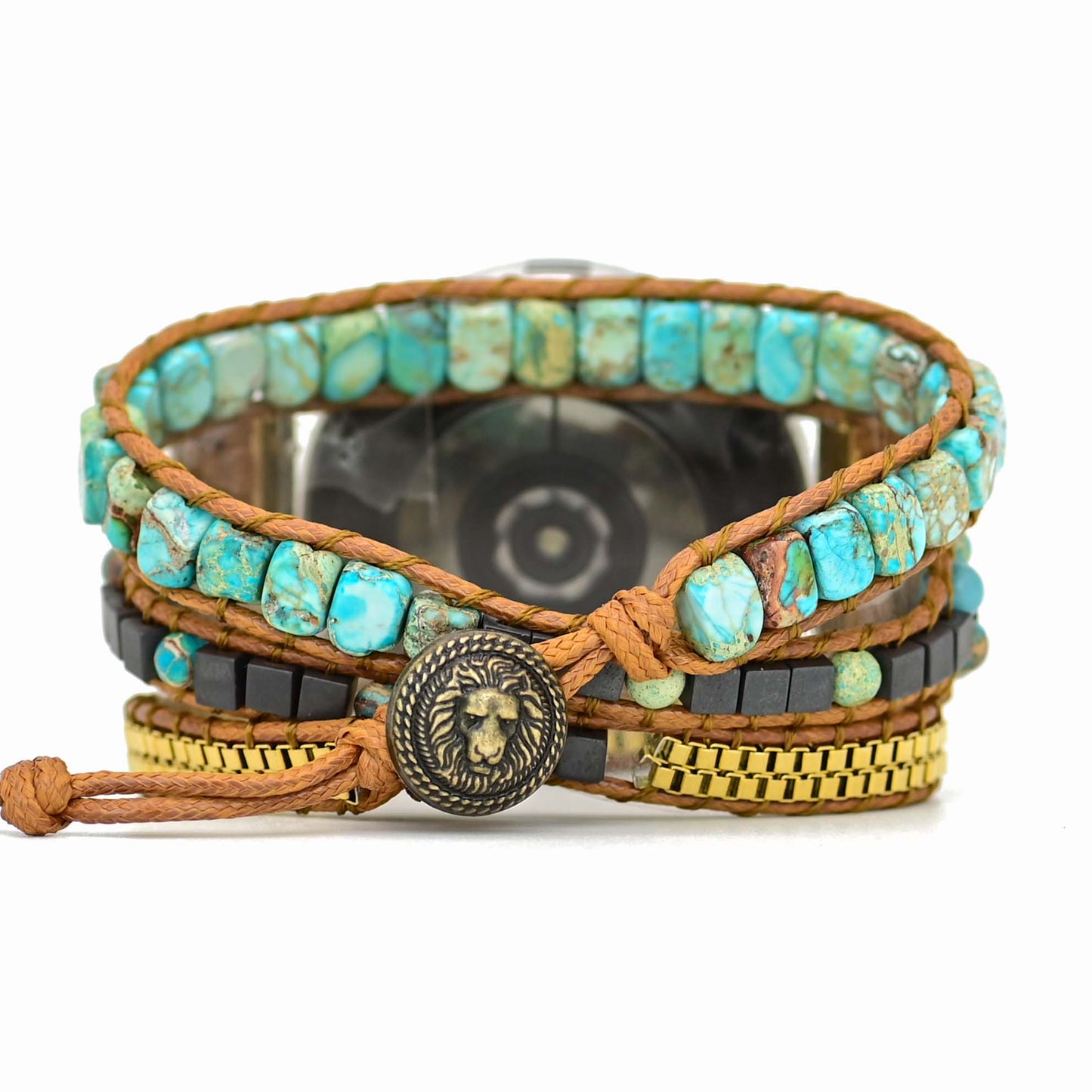 Natural Turquoise Jasper Samsung Watch Band