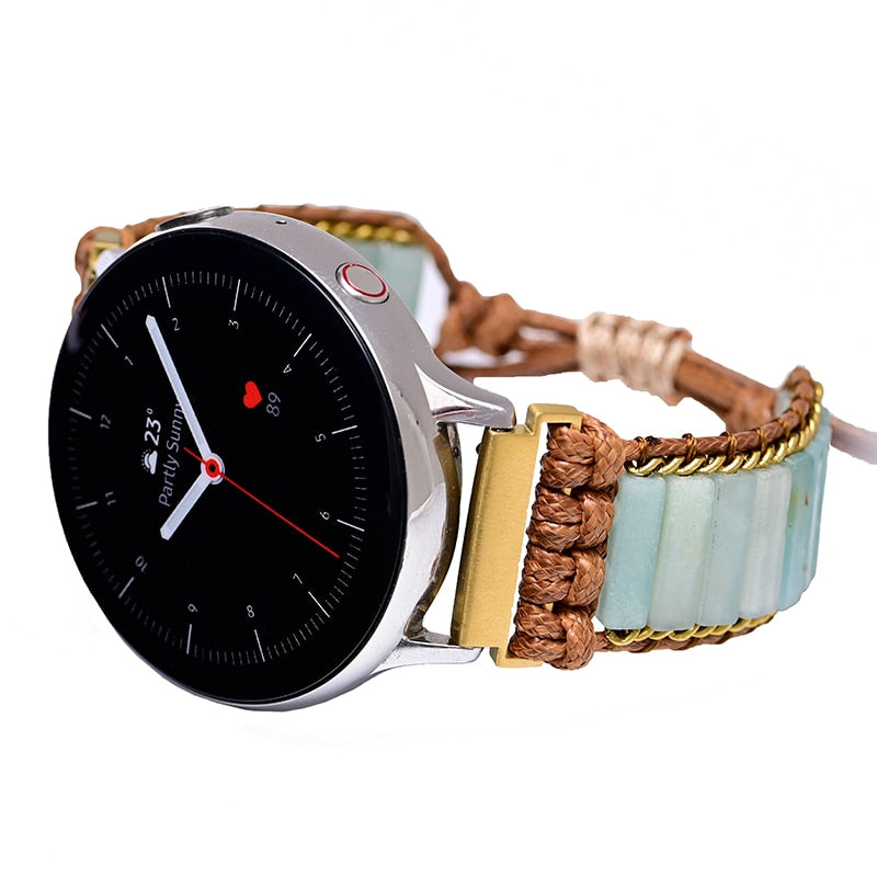 Natural Amazonite Samsung Smartwatch Band