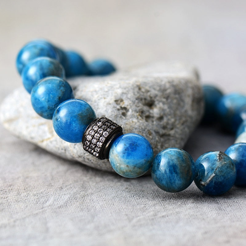 Natural Apatite Beaded Bracelet