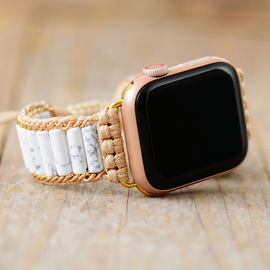 Natural Howlite / Picture Jasper Smartwatch Band