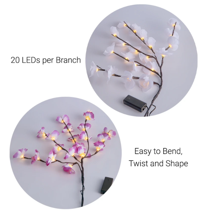 LED Orchid Branch Light