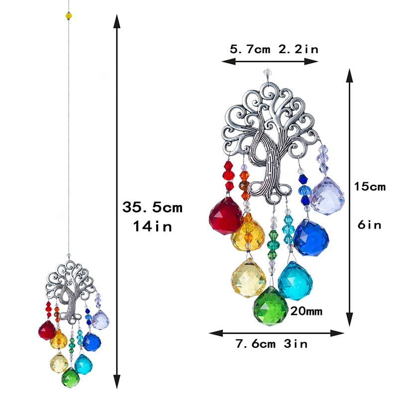 Crystal Suncatcher Tree of Life