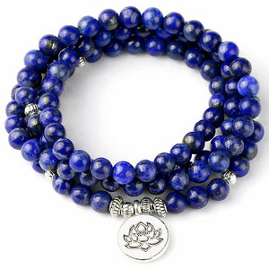 Natural Lapis Lazuli 108 Beads Mala