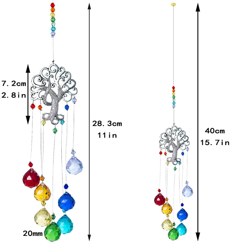 Crystal Suncatcher Tree of Life