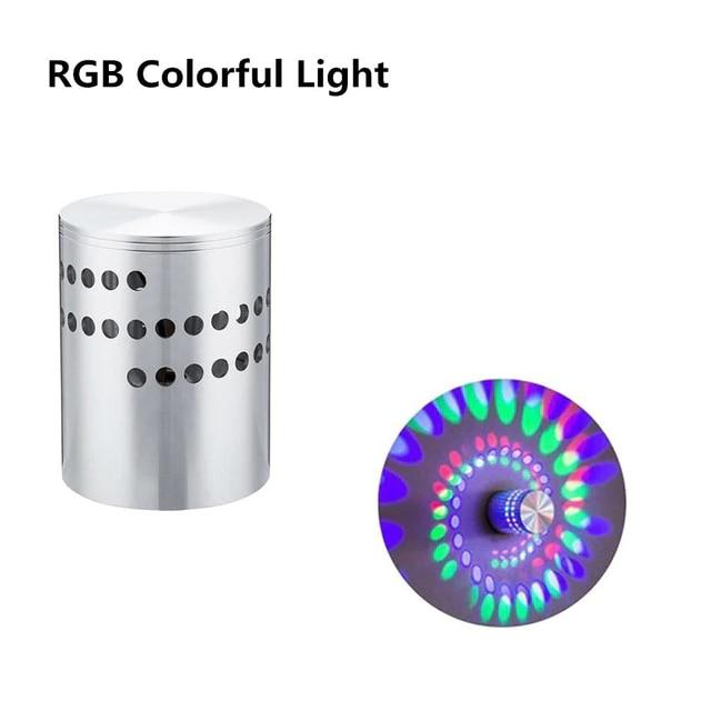 RGB Spiral Mandala LED Wall Light