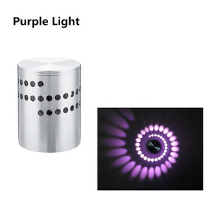 RGB Spiral Mandala LED Wall Light