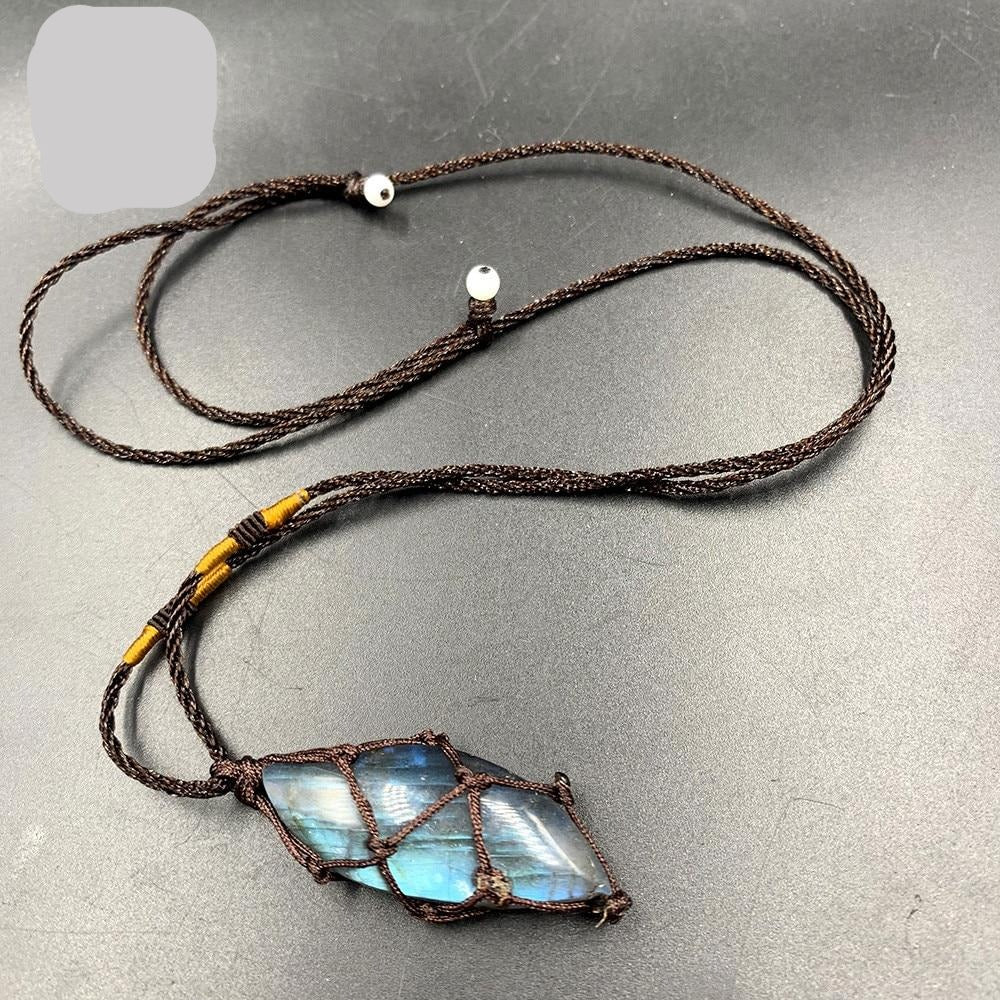 Natural Labradorite Stone Necklace