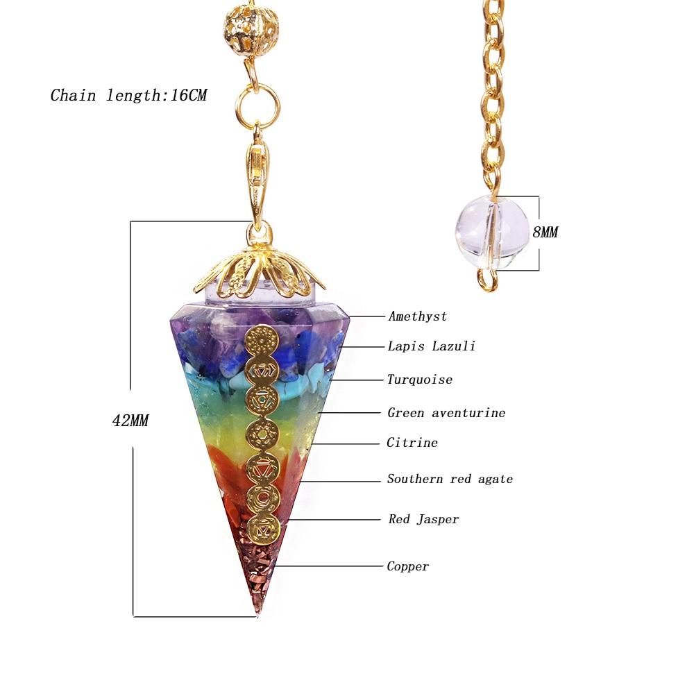 Orgonite Chakra Pendulum