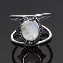 Load image into Gallery viewer, Boho 925 Silver Natural Moonstone Ring
