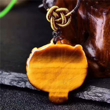 Load image into Gallery viewer, Natural Tiger Eye Stone Pendant Necklace
