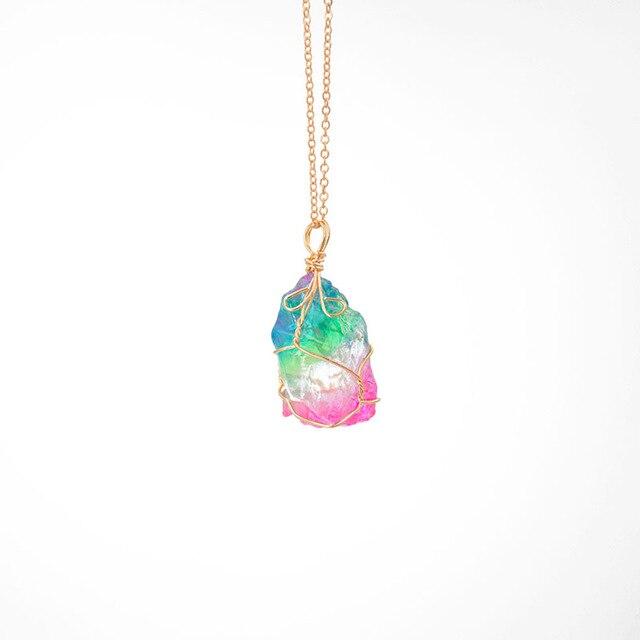 Rainbow Quartz Necklace